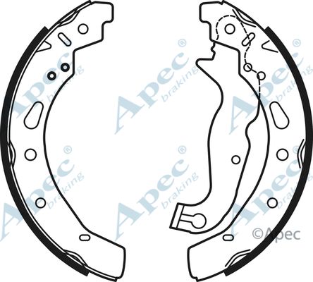 APEC BRAKING Piduriklotside komplekt SHU769